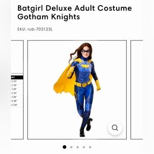Batgirl Deluxe Adult Costume Gotham Knights Small